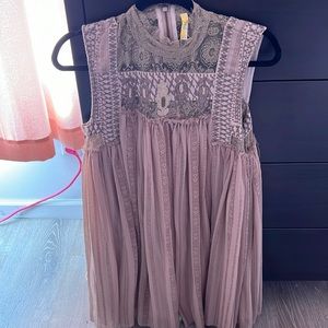 Free People Beaded Mini Dress